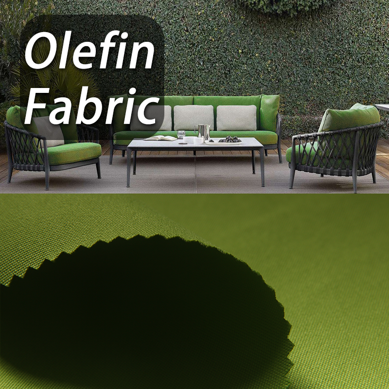 Eco-friendly 100% polypropylene waterproof sunproof  olefin fabric outdoor fabric For sofa Furniture