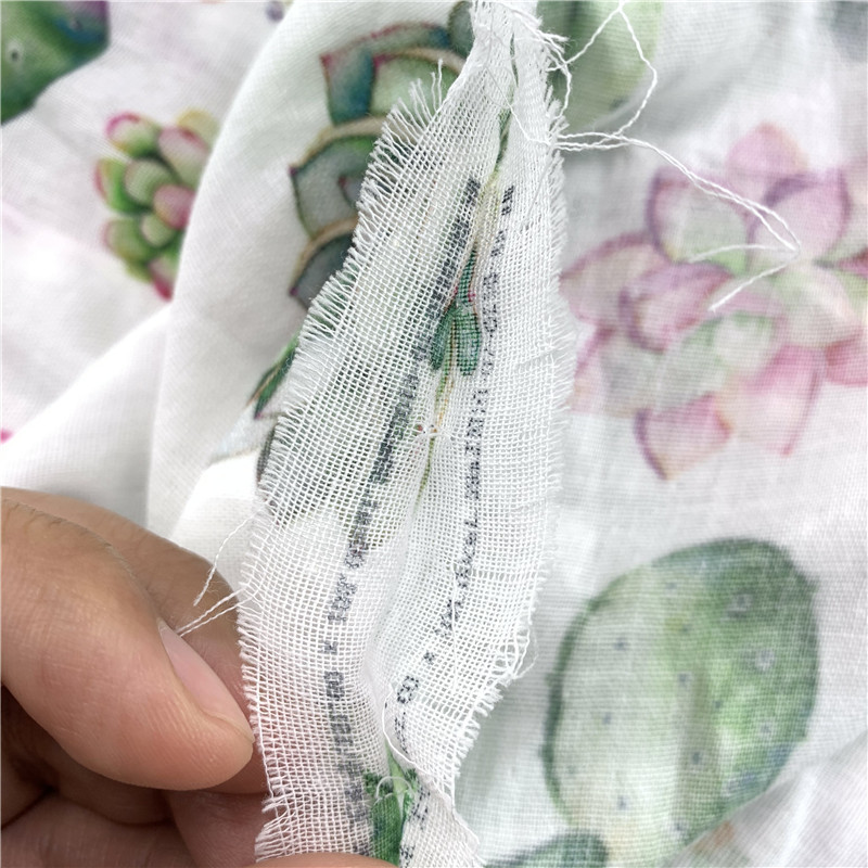 No MOQ custom digital printing cotton bamboo gauze muslin fabric for baby blanket