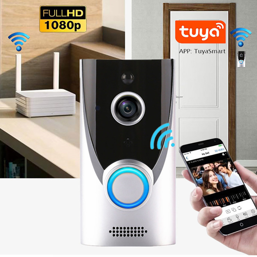 App Remote Control Voice Control Hotel Tuya Outdoor Intelligent Electric Doorbells