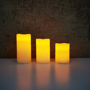 Led Candle Electronic Battery Operated LED Tealight Candle Wave Candle With Different Height