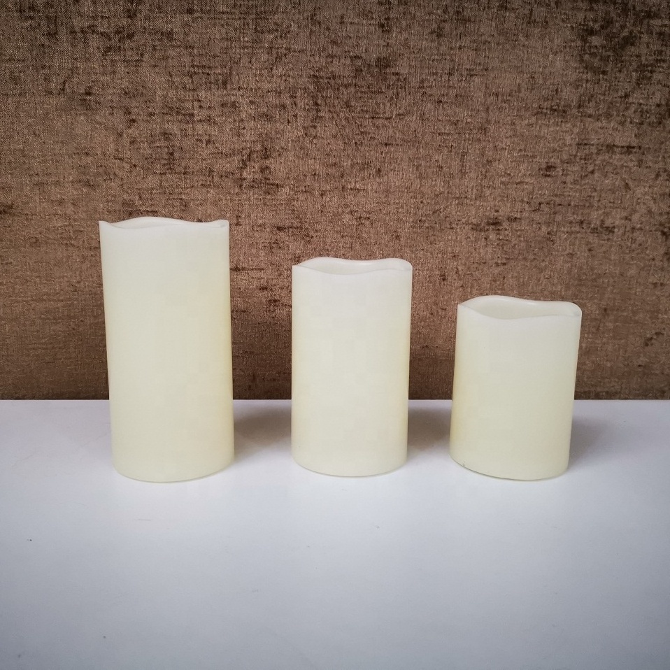 Led Candle Electronic Battery Operated LED Tealight Candle Wave Candle With Different Height