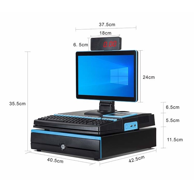 Pos Terminal Cash Register All-In-One Pos Systems Cashier Machine Cash Register Electronic Fiscal Cash Register