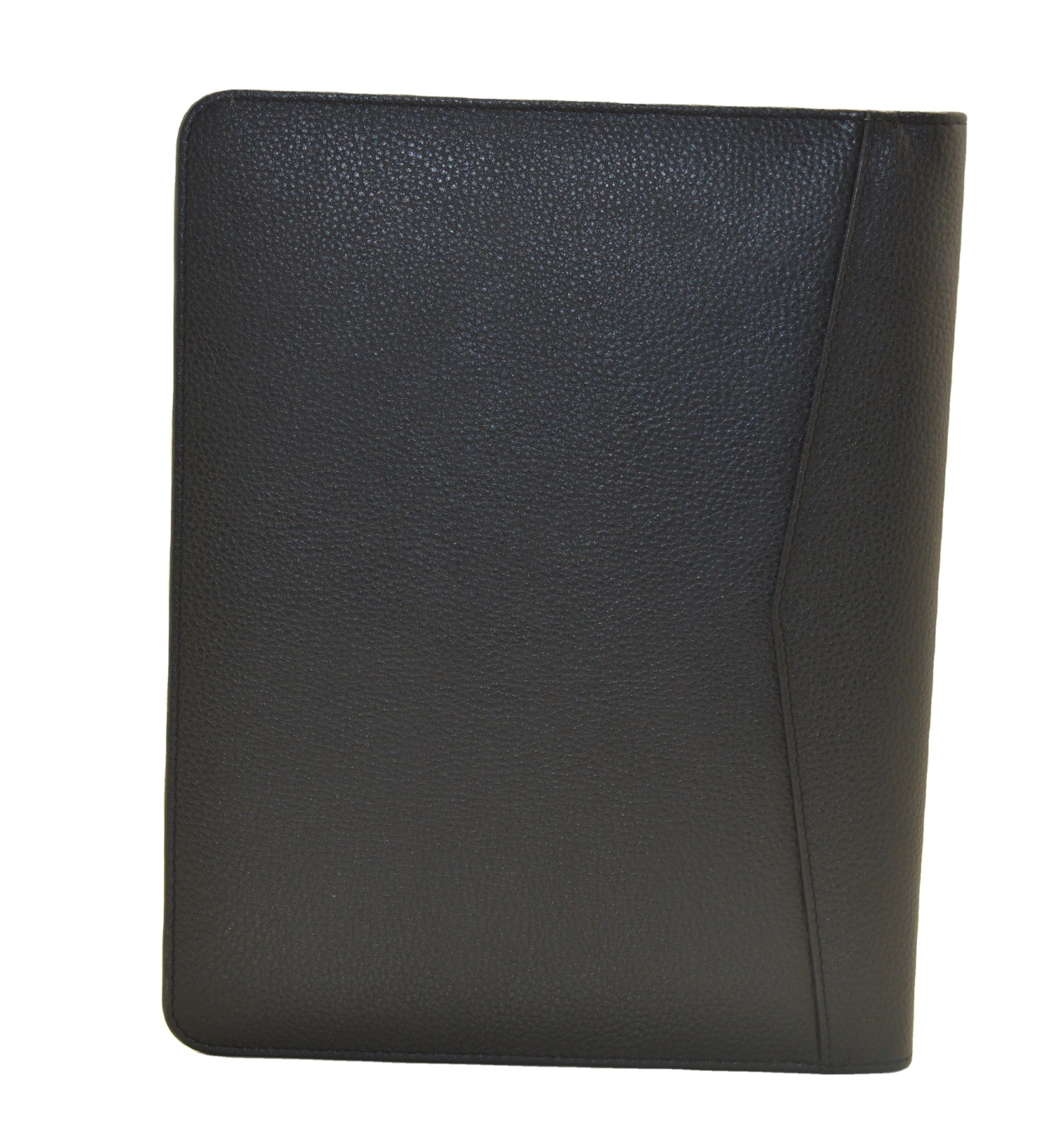 Eco-Friendly File Folder Style Portfolio / Black Leather Portfolio Folder / Leather File Folder With Name Card Holder