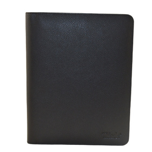 Eco-Friendly File Folder Style Portfolio / Black Leather Portfolio Folder / Leather File Folder With Name Card Holder