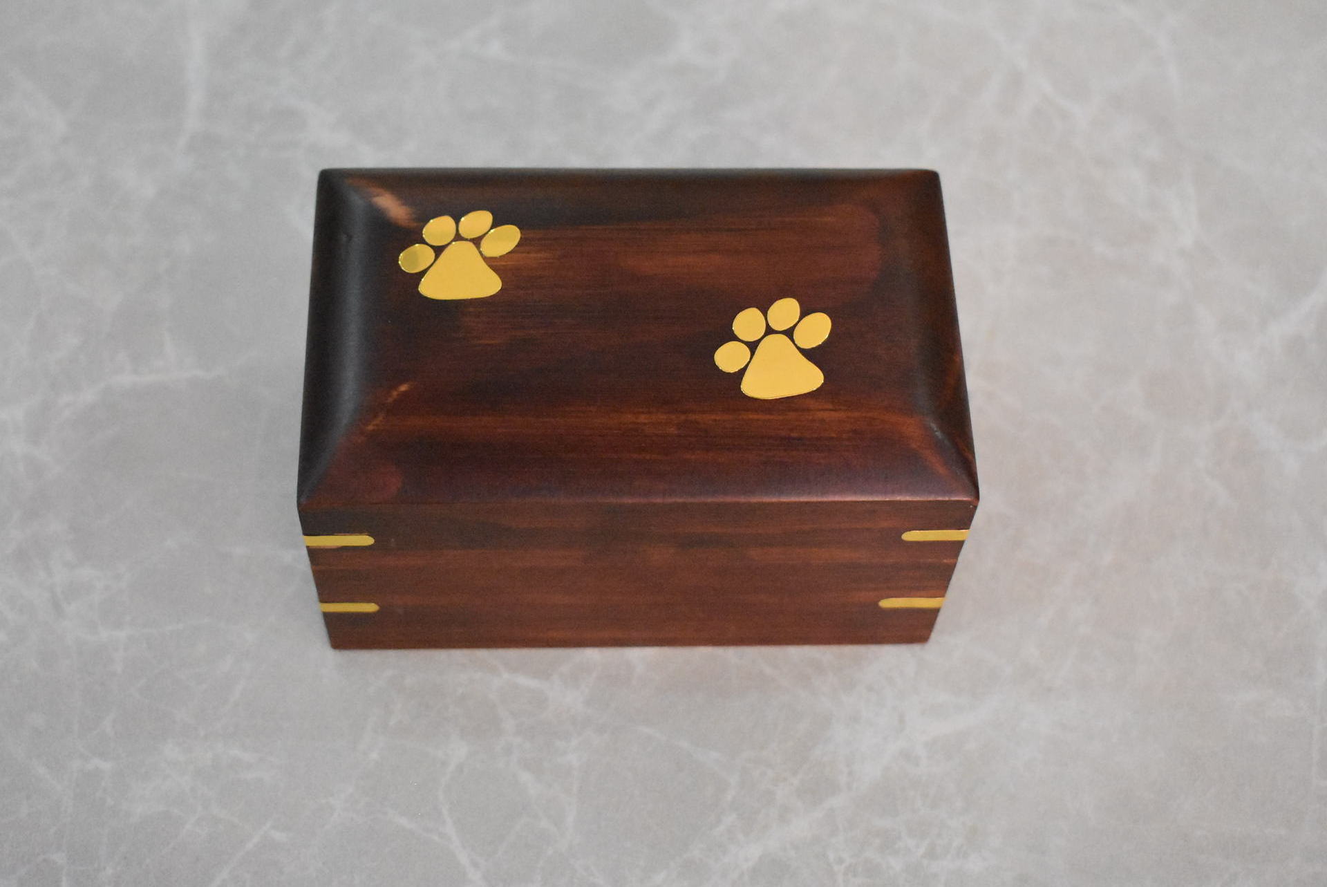 Wooden Small Cremation Pet Urn for Dog and Cat Ashes Box