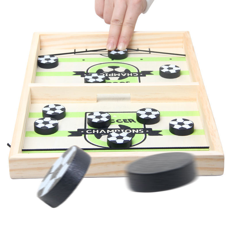 Fast Sling Puck Game - Fast Paced Sling Hockey Board Games & Super Foosball Winner Rapid Slingshot Battle Table