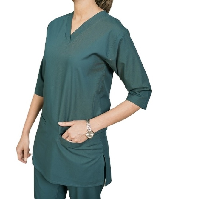 OEM Medical Clothing Hospital Uniform for Doctors Men Hospital Clothing Patient Gown Clothes Cotton Unisex Customized