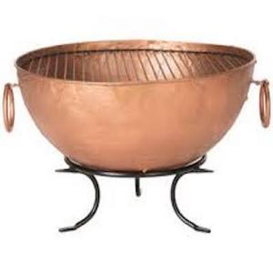 Warming Camping Burner Heaters Fie Pit Firepits Fire Bowl Round Iron Metal Rustic Copper Finishing Outdoor Camping Fire Burner