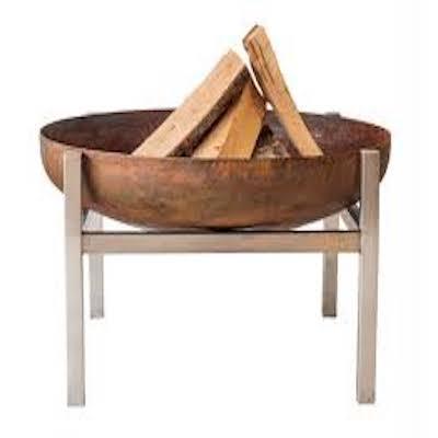 Camping Fire Pit Outdoor Warming Cooking Fireplaces Iron Metal Stand Rustic Finishing Garden Supplies Burning Wood Fire Pit