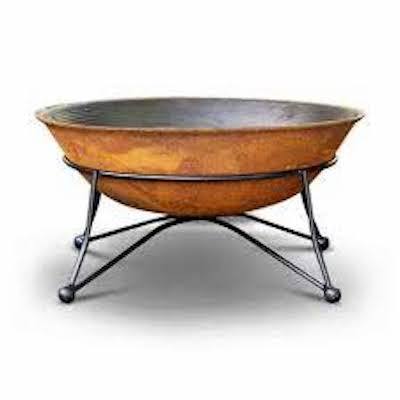 Rustic Round Iron Fireplaces Outdoor Garden Accessories Hiking Camping Equipment Christmas Winter Easter Burning Fire Pit