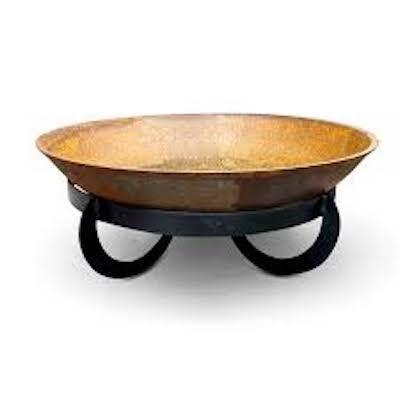 Fire Pits Outdoor FirePlaces Wood Burning Metal Rustic Round Shape Iron Stand Backyard Garden Cooking Equipment