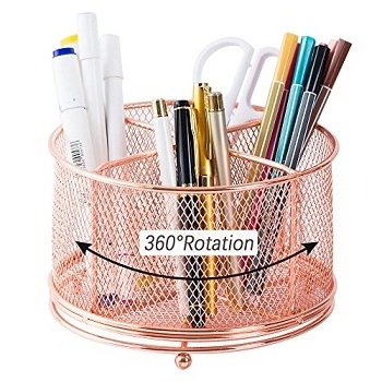 Custom Made Personalized New Design Popular Quality Office School Metal Wire Pen Holder Office Pen Holder