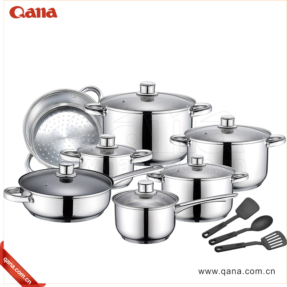 Factory Excellent houseware/16pcs stainless steel cookware/masterclass premium cookware