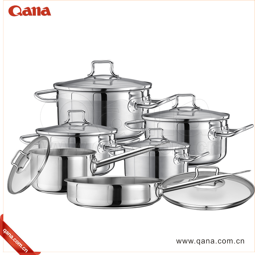 SWISS LINE 12 pcs stainless steel cookware set houseware tools big cooking pot