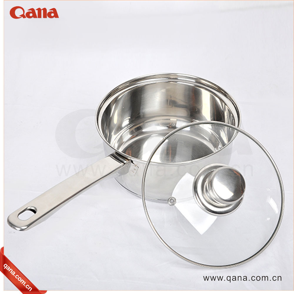 QANA Factory Wholesale OEM stainless steel Germany style induction cookware set cooking pot utensil cast iron pots and pans