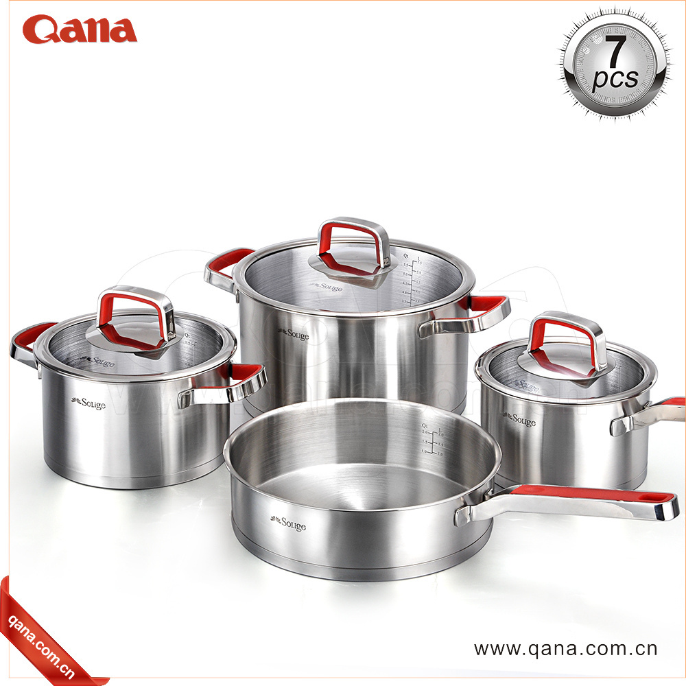 Wholesale Real Kitchen Cookware Cooking Pot Set  Micro Pressure Cookware Stainless Steel Cookware