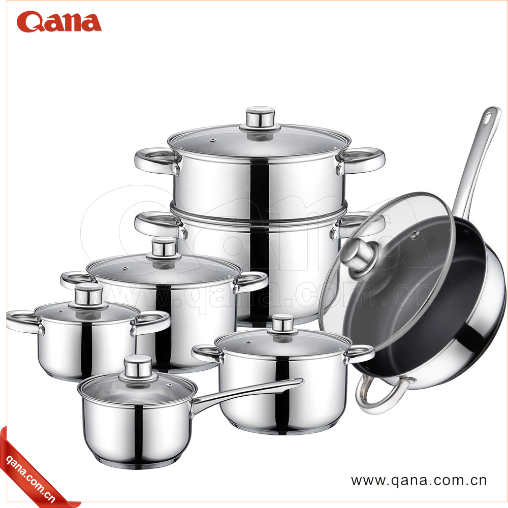 Factory Excellent houseware/16pcs stainless steel cookware/masterclass premium cookware