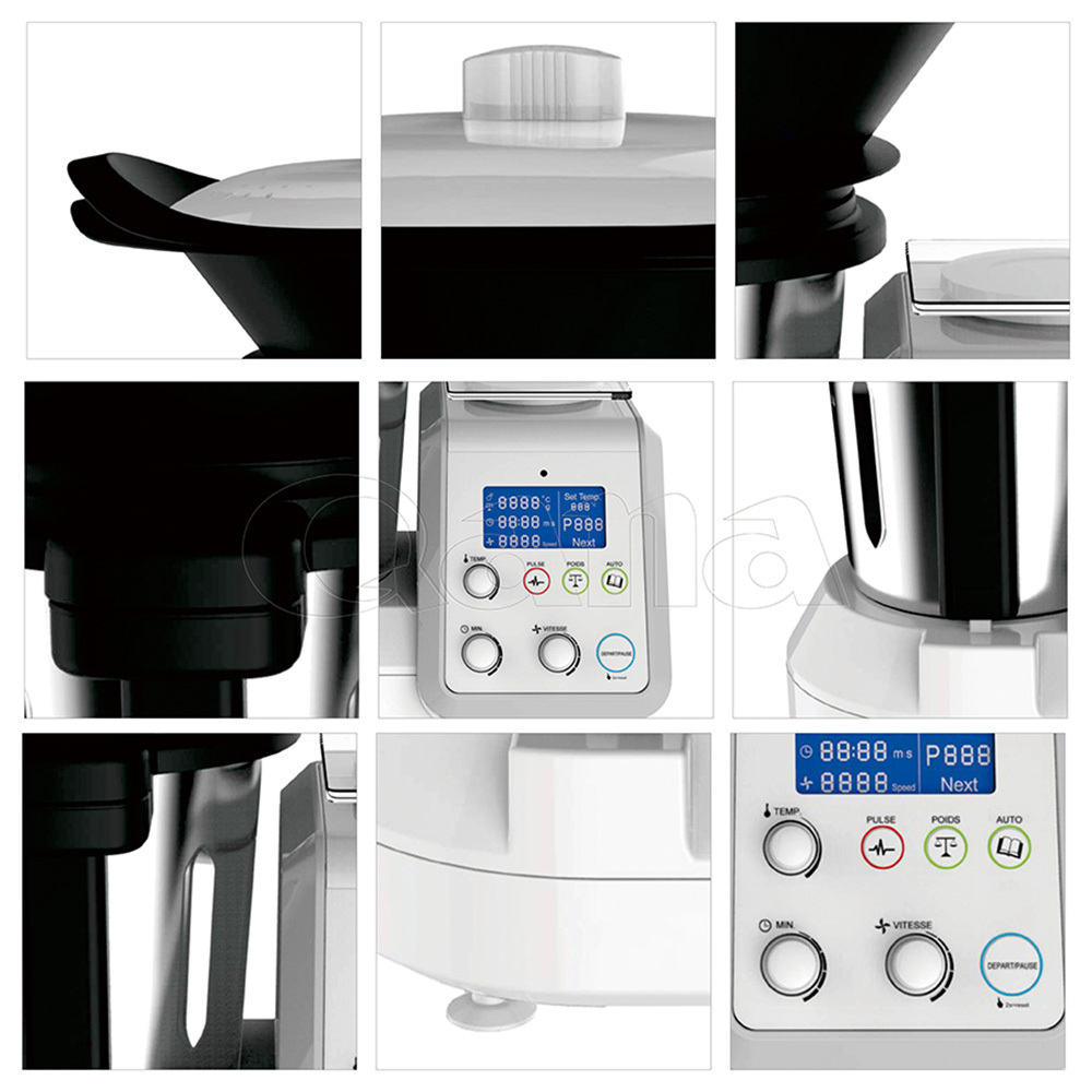 QANA Factory Wholesale OEM smart app fruit blender cooking robot thermomix WIFI multi-function food chopper processor