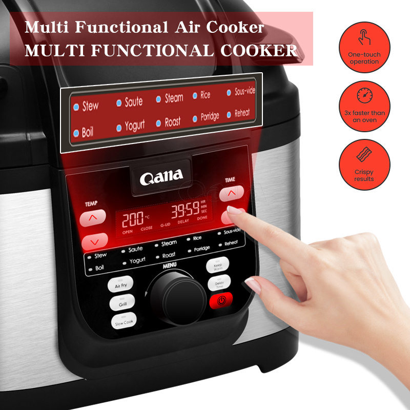 Qana best functions Multifunction Cooker Digital Electric Pressure Cooker  with Air Fryer