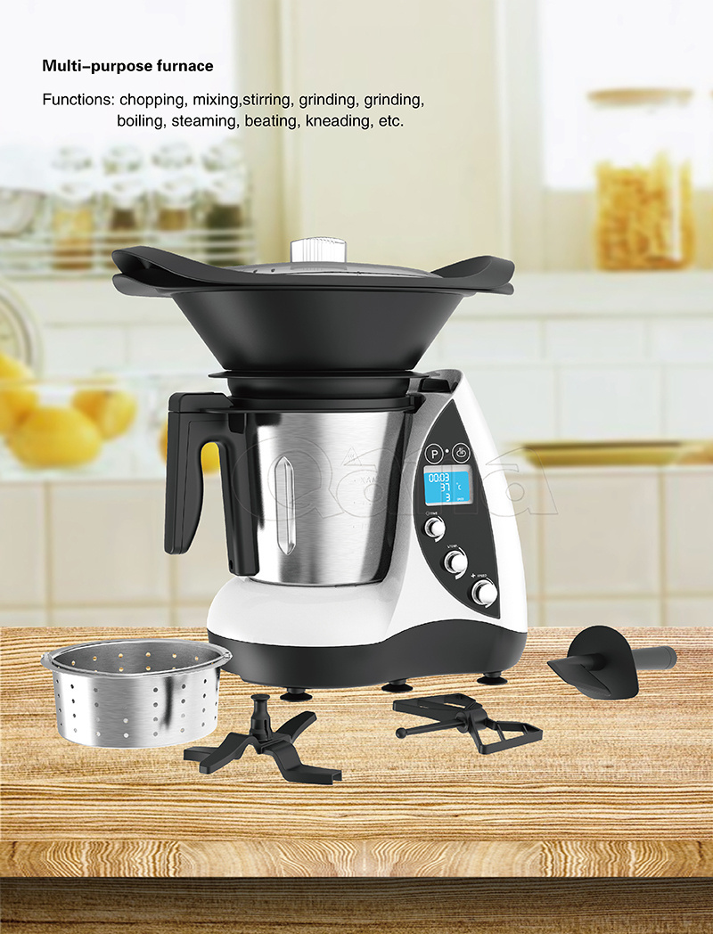 QANA  Grinder Blender Fruit and Ice Crusher  Top Cup Traditional Power Work Plastic Color Cooking Small thermo food processor