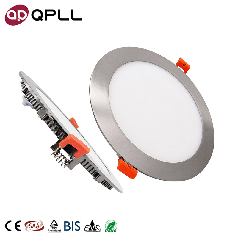 Hot Sale 3CCT Dimmable Slim AC85-265V 3W 6W 9W 12W 18W 20W 24W Round Recessed Ultra Thin Ceiling LIght LED Panel Light