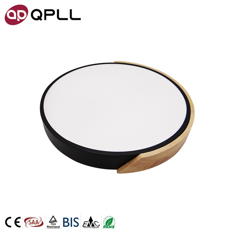 18Watt Modern Ceiling Light Round Ip20 Black Lamp 15 Inch Surface Mounted Led Decorating Ceiling Light