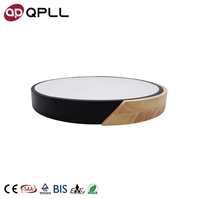 18Watt Modern Ceiling Light Round Ip20 Black Lamp 15 Inch Surface Mounted Led Decorating Ceiling Light