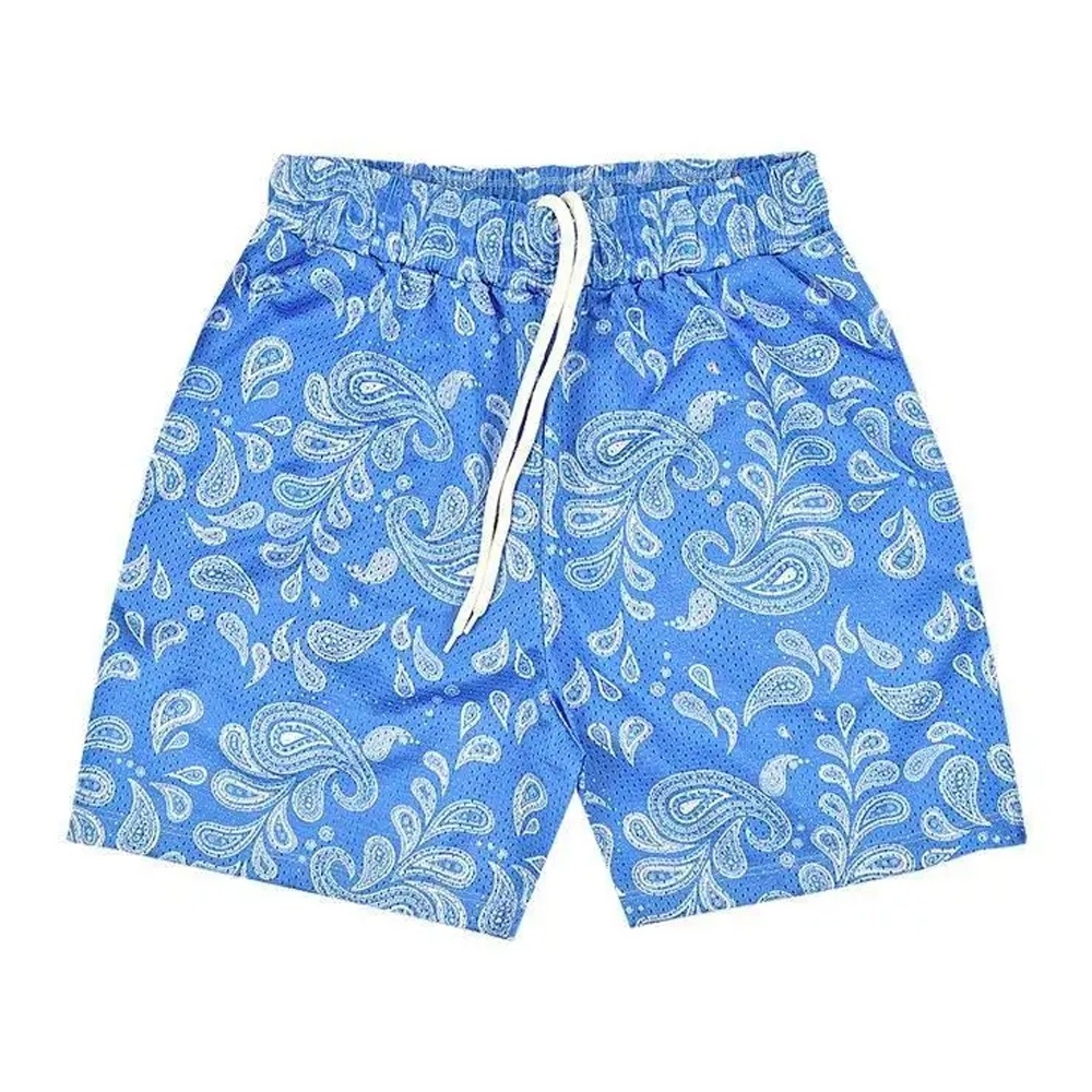 Wholesale Polyester Printings Casual Paisley-print Short Men's Bandana Beachwear Shorts With Customization