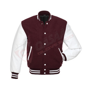 White-Sleeve Maroon-Color New Arrival Phi-Beta Sorority Logo Men Women Coats High Quality Bomber Jacket