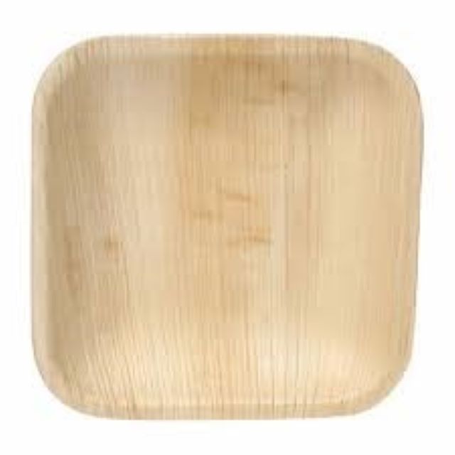 Disposable Areca Palm leaf Plates 6 inches  2mm thick for  kitchenware restaurants and birthday parties for serving food items