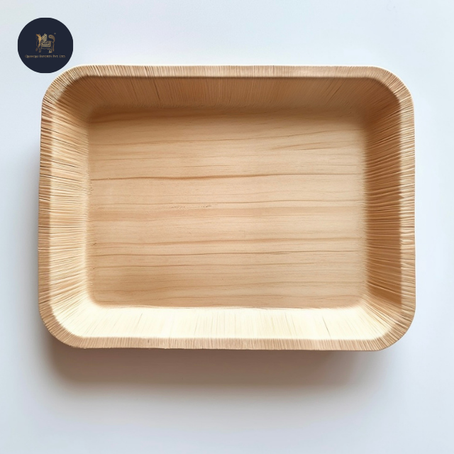 Premium Quality Eco-Friendly Compostable Areca Palm Leaf Bamboo Plates Top Sales Biodegradable Disposable Tableware Set