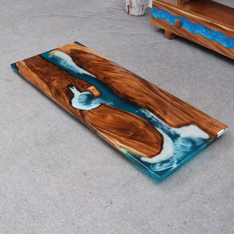 Coffee Table Epoxy Resin Dining Room Furniture Home Furniture Factory Directly Supply Clear Epoxy Resin Wood Table Top Wooden