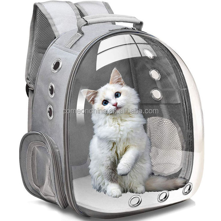 Qbellpet Hot small cat dog pet carrier backpack Expandable pet backpack carrier Breathable cat dog capsule cat accessories