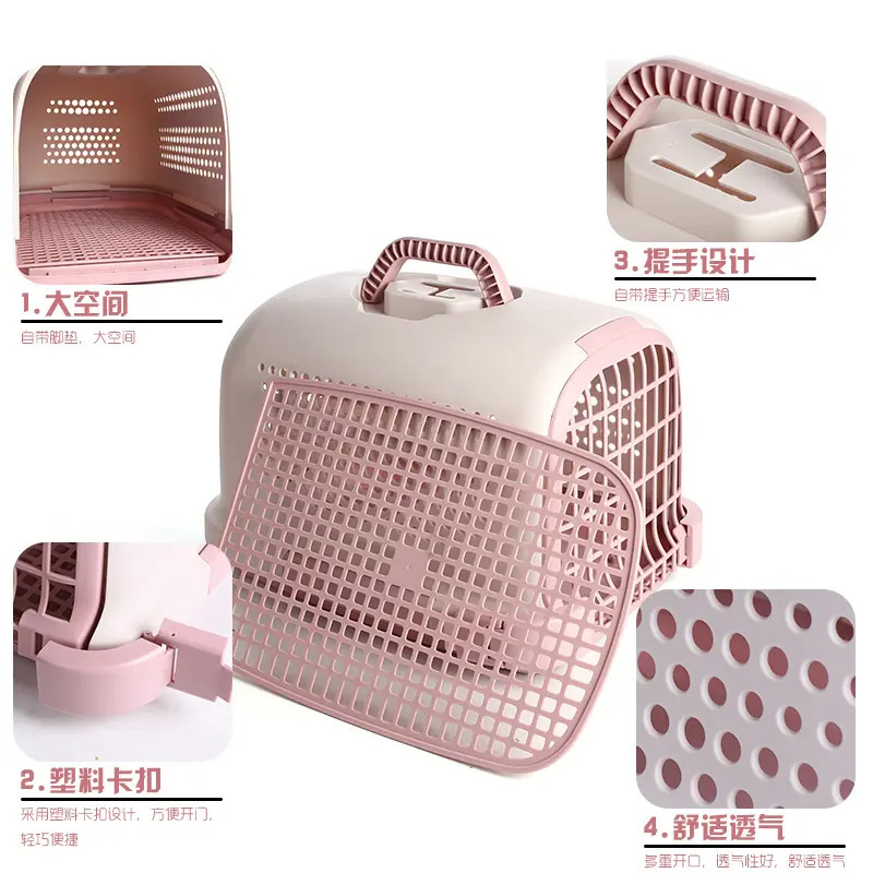 Qbellpet Wholesale Outdoor Durable Travel Portable mesh cage ventilation pet cage use for rabbit