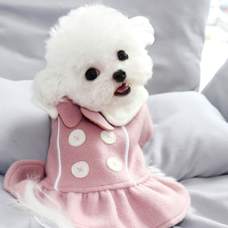 New Winter French Bulldog Dog Clothes Small Dogs Warm Dress Pugs Clothing for Clothes Chihuahua Pet Apparel & Accessories