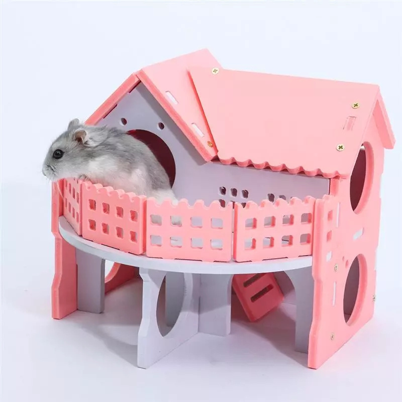 Cute Mini Small Animal Pet Hamster House Nest Guinea Pig Squirrel Bed Hamster Cage Small Animal Sleeping House Supplies