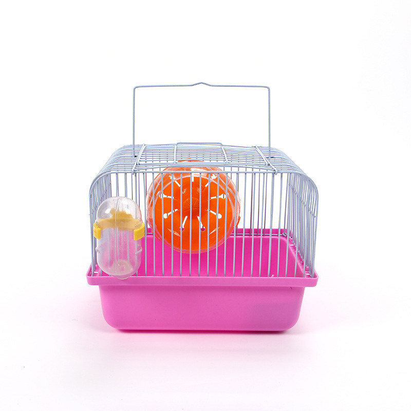 Transparent pet crate carrier household small hamster cage portable cage jaulas para hamsters