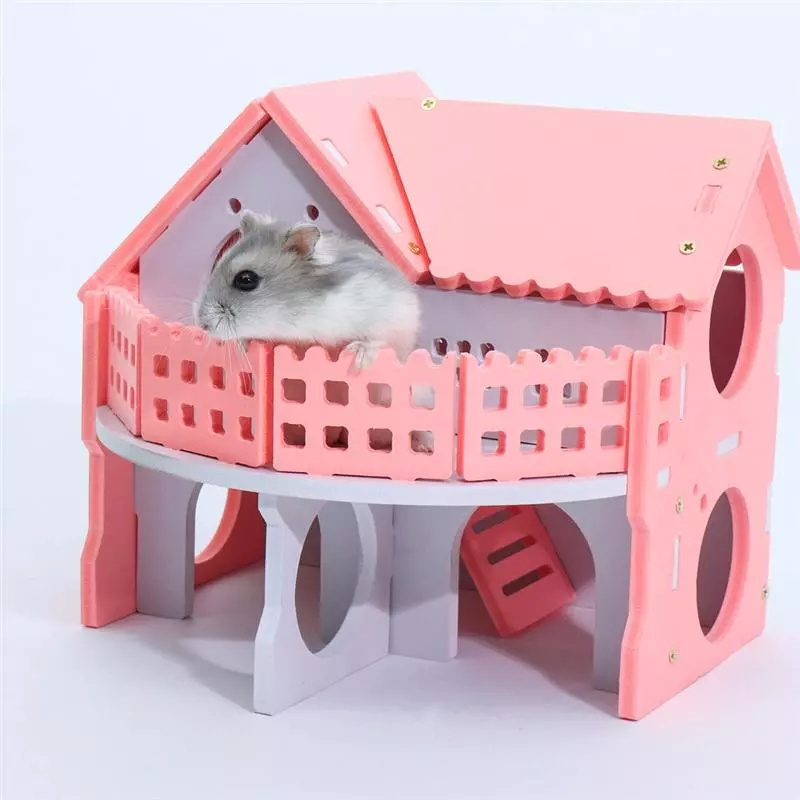 Cute Mini Small Animal Pet Hamster House Nest Guinea Pig Squirrel Bed Hamster Cage Small Animal Sleeping House Supplies