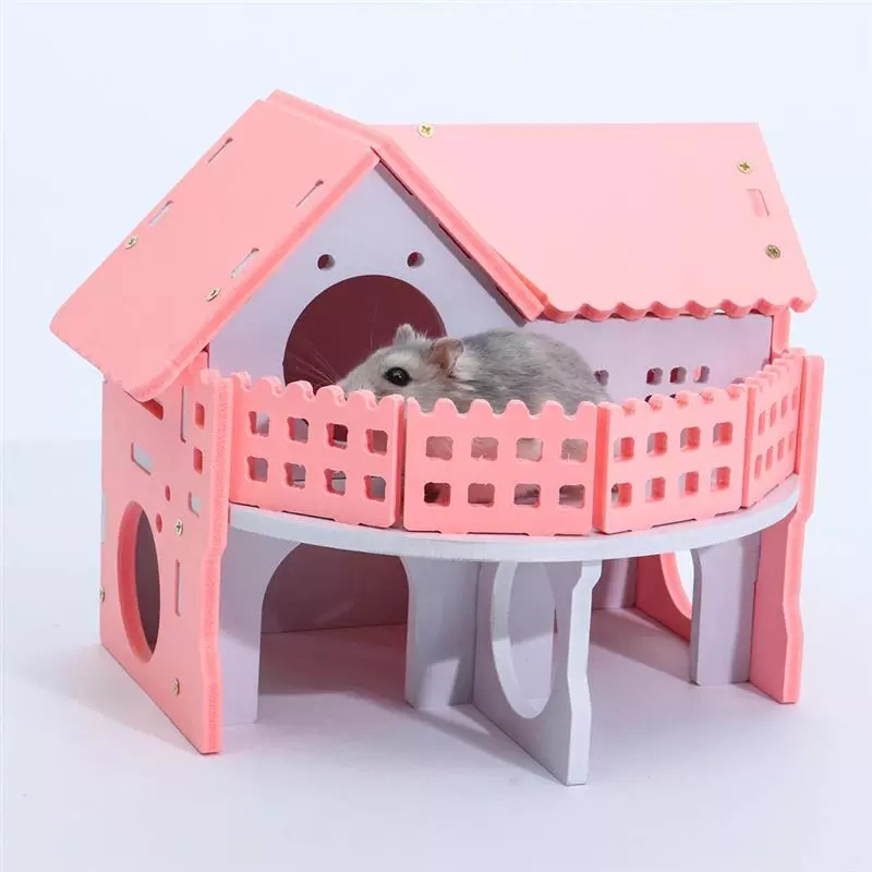 Cute Mini Small Animal Pet Hamster House Nest Guinea Pig Squirrel Bed Hamster Cage Small Animal Sleeping House Supplies