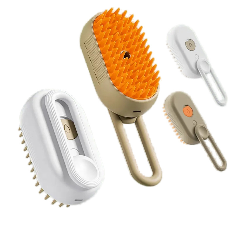 Qbellpet Manufacturer Wholesale New Arrival USB Charge Pet Spray Comb Pet Massage Brush Spray Massage Brush for Cat