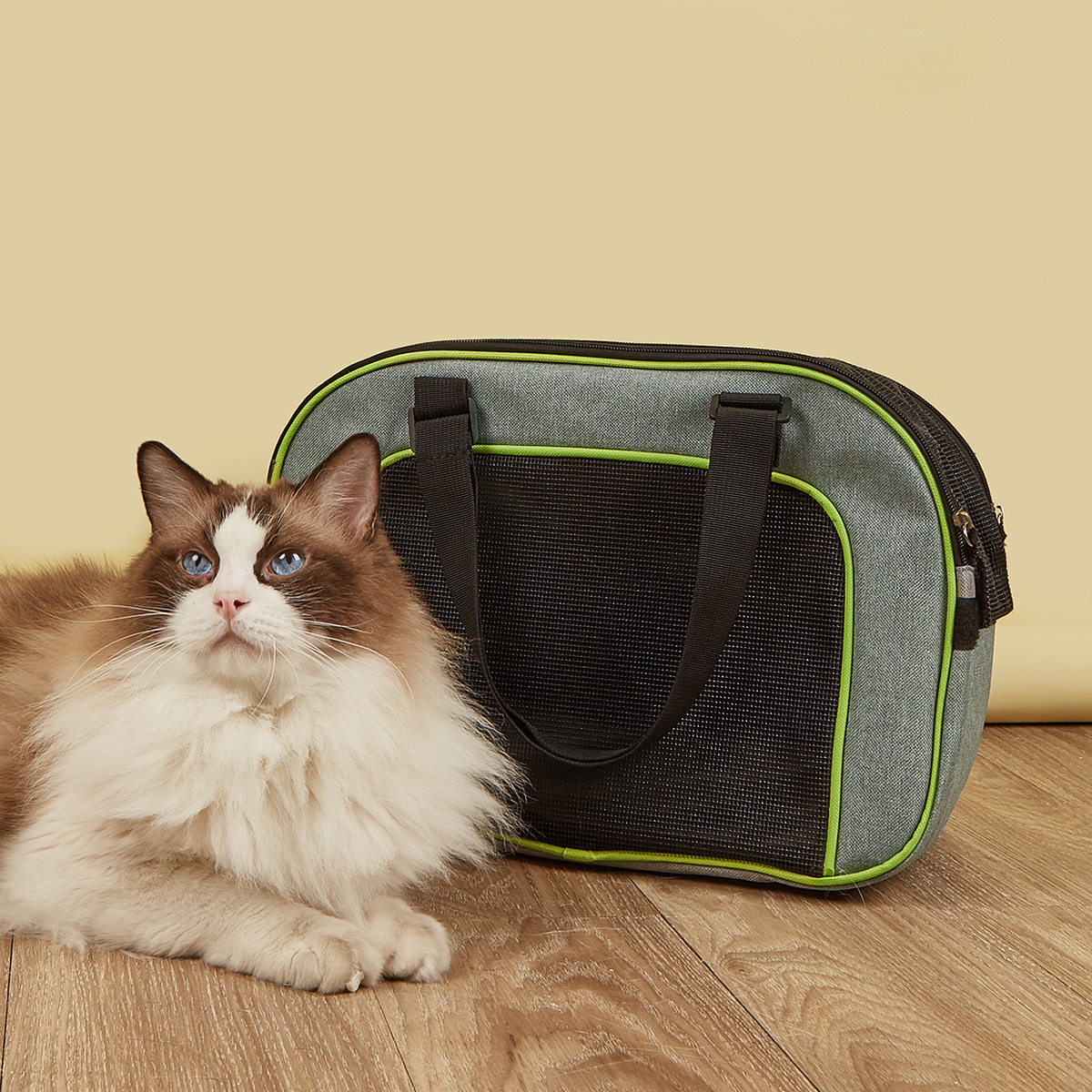 Qbellpet hot sale pet carrier Cat  Portable Pet Backpack Fashion Breathable Portable Shoulder outdoor backpack Bag