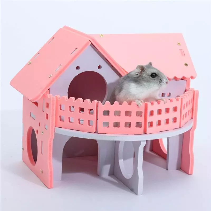 Cute Mini Small Animal Pet Hamster House Nest Guinea Pig Squirrel Bed Hamster Cage Small Animal Sleeping House Supplies