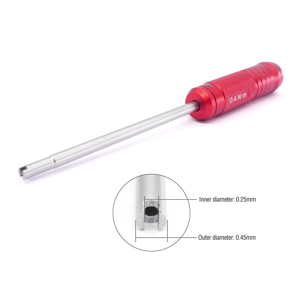 Non-slip aluminum alloy screwdriver car tire repair hand tool 0.4Nm Car valve core regulation fixed torque wrench durable