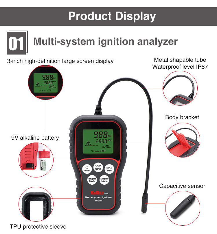 Manufacturers Price multi-system ignition analyzer spark plug analyzer suitable for gasoline engine