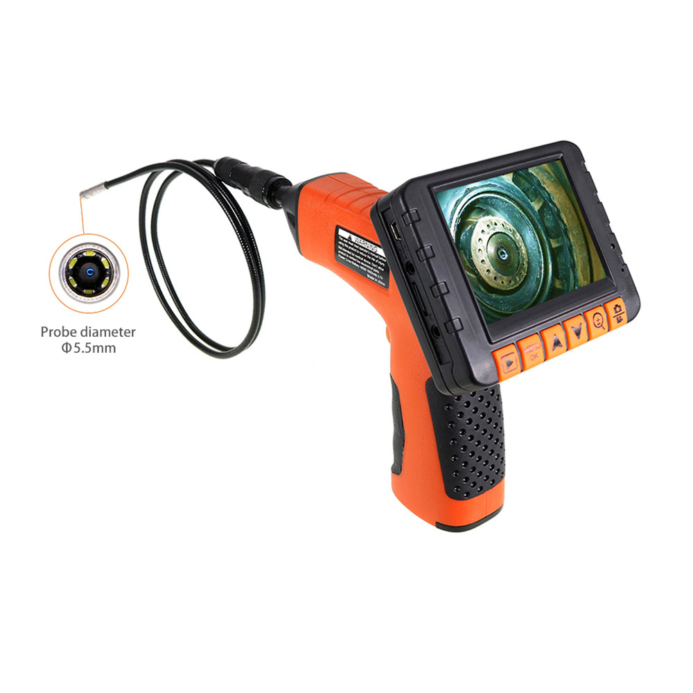 Industrial pipe camera with detachable screen video borehole snake camera electric inspection tools car engine check borescope