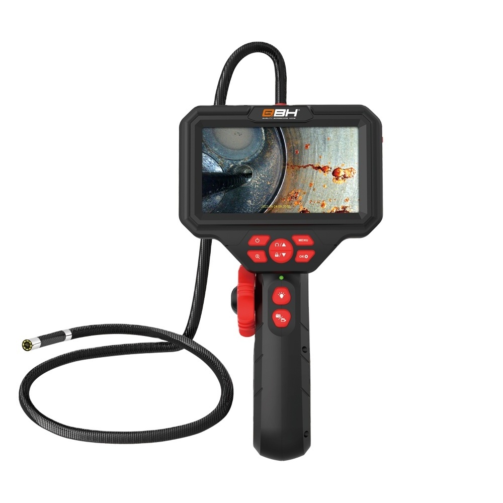 borescope inspection camera 5.0 inch two way articualting videoscope borescope inspection camera joystick car diagnostic machine