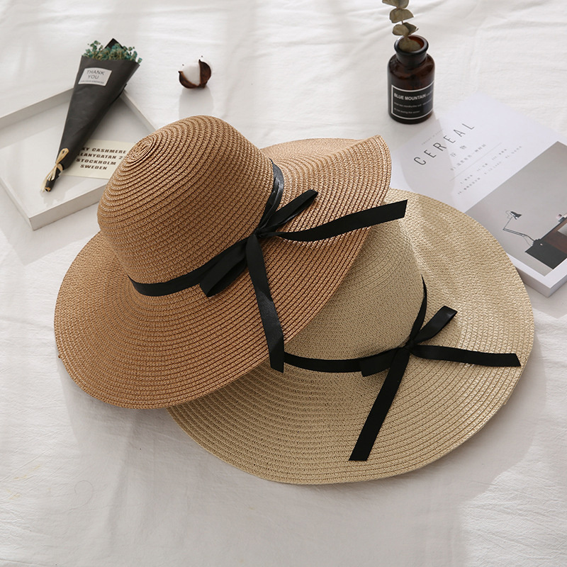 Wholesale New Design Natural Summer Floppy Straw Hats Beach Straw Hat for Women