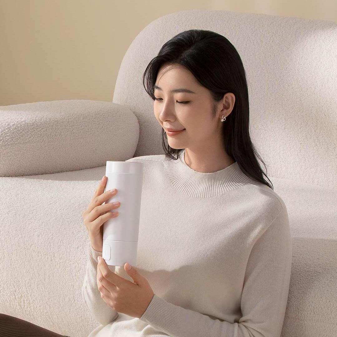 Original Xiaomi Mijia Portable Electric Heating Cup 2 Easy To Carry 6-Level Temperature Adjustment 316 Stainless Steel Liner