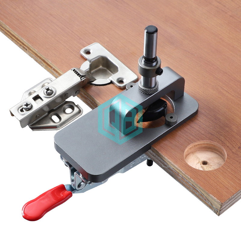 Carpentry Tool Hole Drilling Guide Locator Hinge Installation Jig Woodworking 35mm Hinge Boring Jig Concealed Hinge Jig