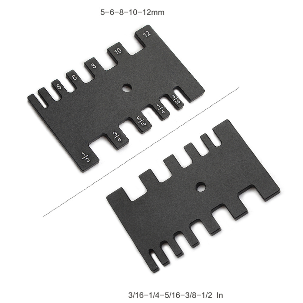 Woodworking Tenon Caliper Gauge Saw Ruler Aluminum Dovetail Jig High Precision MM/Inch Saw Table Machine Gauge Measuring Tool